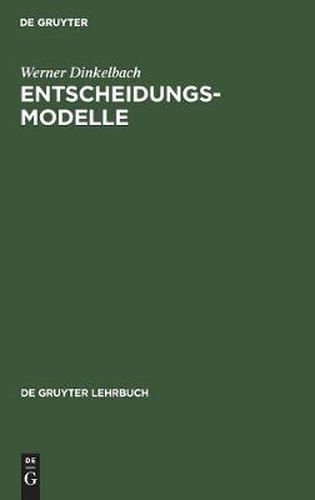 Cover image for Entscheidungsmodelle