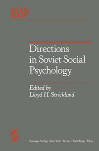 Cover image for Directions in Soviet Social Psychology