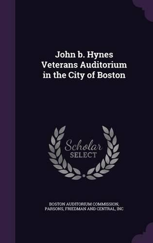 Cover image for John B. Hynes Veterans Auditorium in the City of Boston
