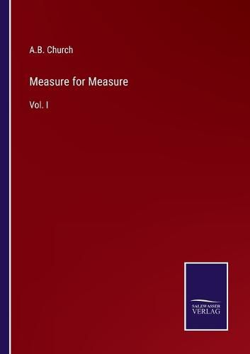 Cover image for Measure for Measure: Vol. I