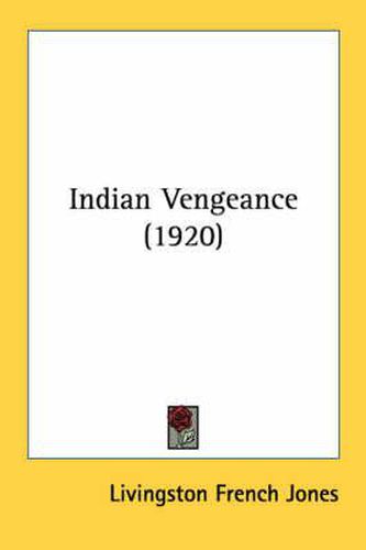 Cover image for Indian Vengeance (1920)