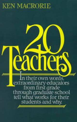 Cover image for Twenty Teachers