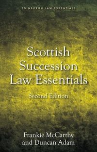 Cover image for Succession Law Essentials