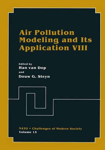 Cover image for Air Pollution Modeling and Its Application VIII