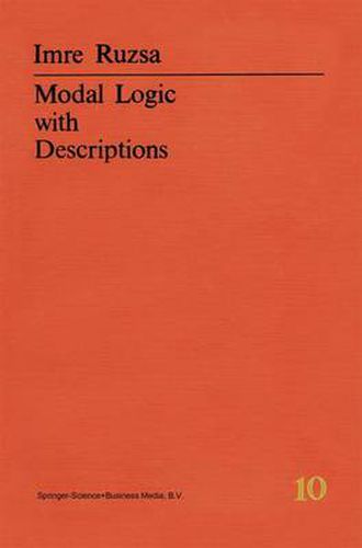 Cover image for Modal Logic with Descriptions