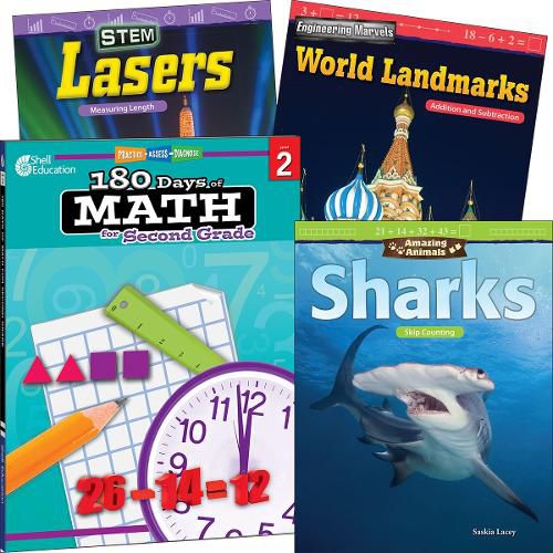 Cover image for Learn-at-Home: Explore Math Bundle Grade 2: 4-Book Set