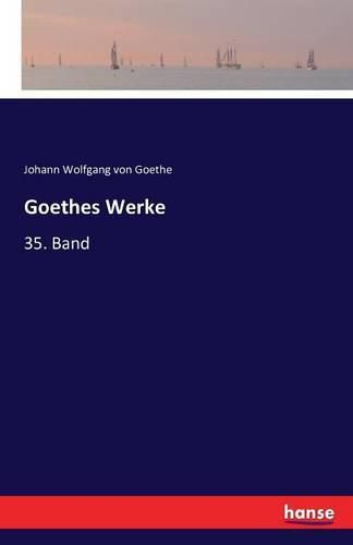 Cover image for Goethes Werke: 35. Band