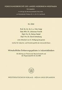 Cover image for Wirtschaftliche Entleerungsgebiete in Industrielandern: Ein Beitrag Zur Theorie Der Raumwirtschaft Und Der Regionalpolitik Fur Die Brd