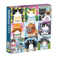 Cover image for Bookish Cats 500 Piece Family Puzzle