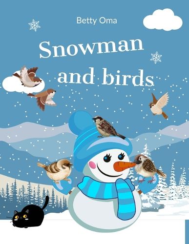 Snowman and birds