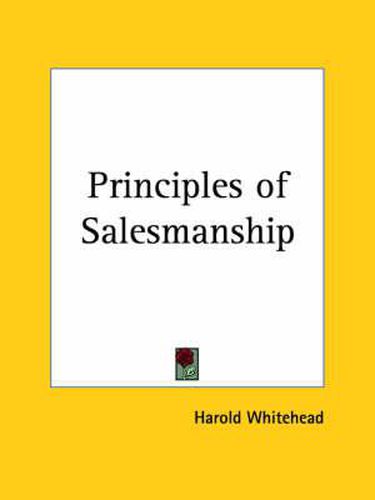 Principles of Salesmanship (1924)