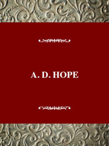 Cover image for A.D. Hope