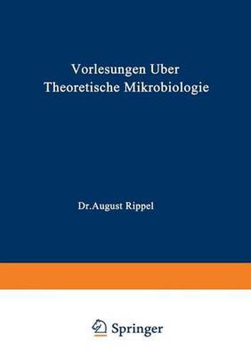 Cover image for Vorlesungen UEber Theoretische Mikrobiologie