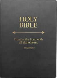 Cover image for KJV Holy Bible, Trust in the Lord Life Verse Edition, Large Print, Black Ultrasoft