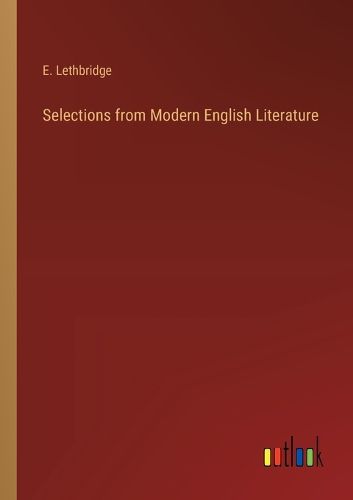 Cover image for Selections from Modern English Literature