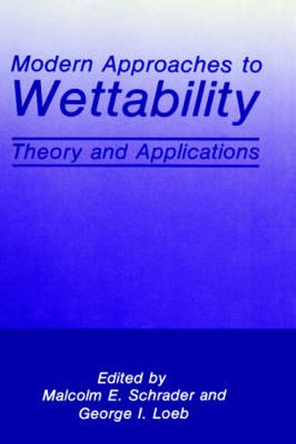 Cover image for Modern Approaches to Wettability: Theory and Applications