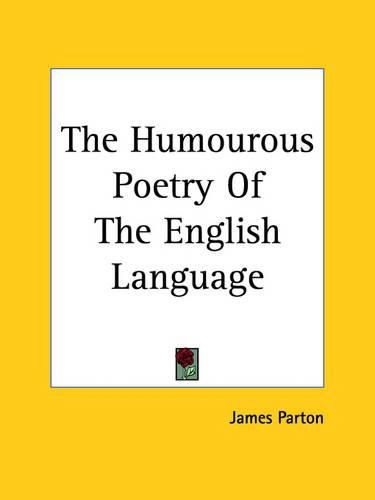 Cover image for The Humourous Poetry Of The English Language