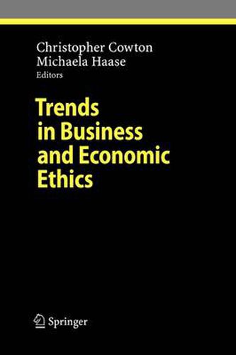 Cover image for Trends in Business and Economic Ethics