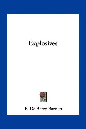 Cover image for Explosives