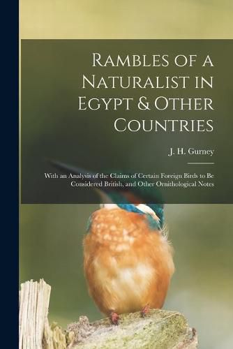 Cover image for Rambles of a Naturalist in Egypt & Other Countries: With an Analysis of the Claims of Certain Foreign Birds to Be Considered British, and Other Ornithological Notes