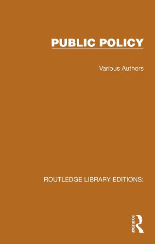 Cover image for Routledge Library Editions: Public Policy