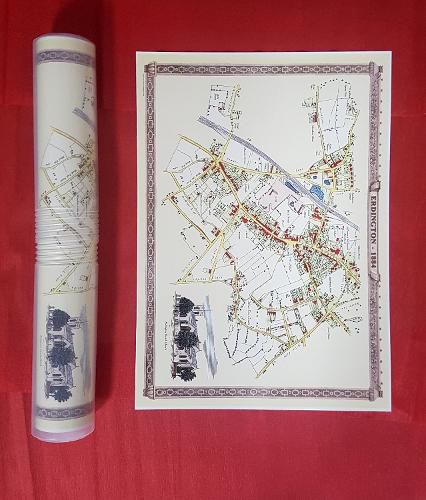 Cover image for Erdington Village 1884 - Old Map Supplied Rolled in a Clear Two Part Presentation Tube - Print Size 45cm x 32cm