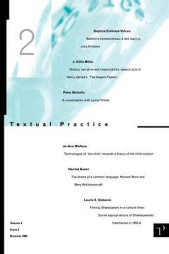 Textual Practice: Volume 9 Issue 2