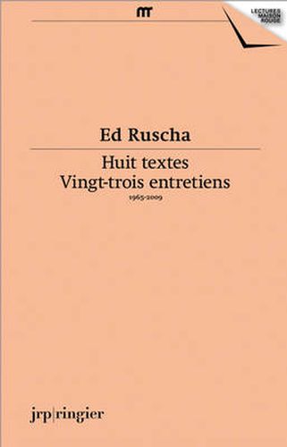 Cover image for Ed Ruscha: Ecrits Et Entretiens