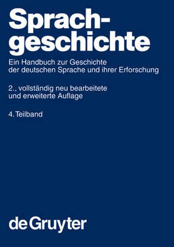 Cover image for Sprachgeschichte 4.Teilband