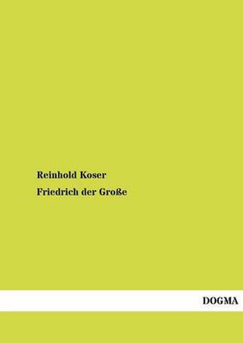 Cover image for Friedrich Der Gro E