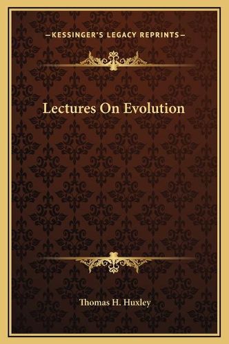 Cover image for Lectures on Evolution