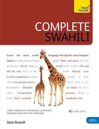 Cover image for Complete Swahili Beginner to Intermediate Course: (Book and audio support)