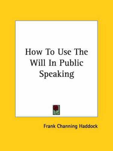 Cover image for How to Use the Will in Public Speaking