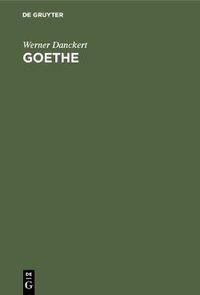 Cover image for Goethe: Der mythische Urgrund seiner Weltschau