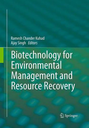 Cover image for Biotechnology for Environmental Management and  Resource Recovery