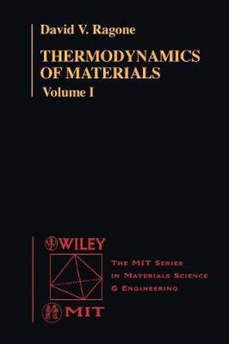 Cover image for Thermodynamics of Materials