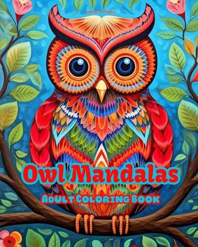 Cover image for Owl Mandalas Adult Coloring Book Anti-Stress and Relaxing Mandalas to Promote Creativity