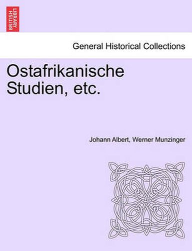 Cover image for Ostafrikanische Studien, etc.