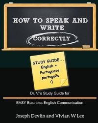 Cover image for How to Speak and Write Correctly: Study Guide (English + Portuguese)