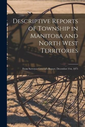 Cover image for Descriptive Reports of Township in Manitoba and North West Territories [microform]: From Surveyor General's Report, December 31st, 1875