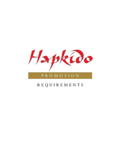 Hapkido: Promotion Requirements