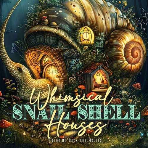 Cover image for Whimsical Snail Shell Houses Coloring Book for Adults