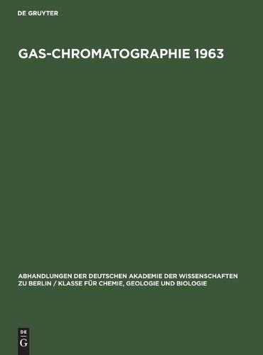 Cover image for Gas-Chromatographie 1963