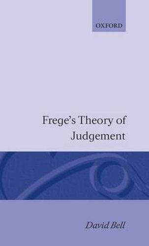 Cover image for Frege's Theory of Judgment