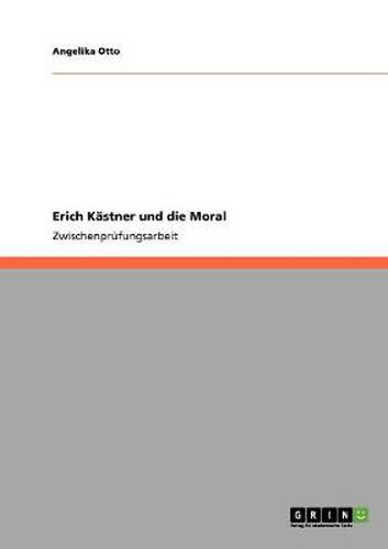 Cover image for Erich Kastner und die Moral