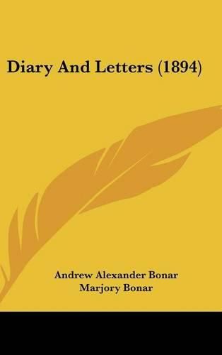 Cover image for Diary and Letters (1894)