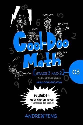 Cover image for Cool-Doo Math - Grade 1&2 - Vol.03 - Black & White Version