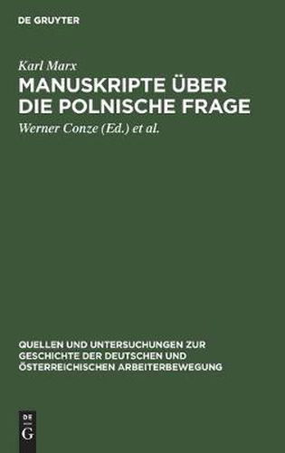 Cover image for Manuskripte UEber Die Polnische Frage: (1863-1864)