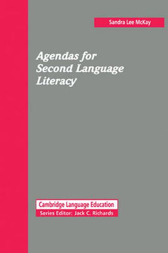 Cover image for Agendas for Second Language Literacy