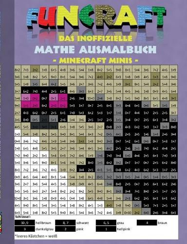 Funcraft - Das Inoffizielle Mathe Ausmalbuch: Minecraft Minis (Cover Dragon)